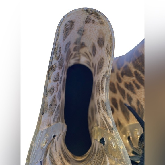 Chemistry Leopard Kelly Martin RainBoots Tan Women 7 - Picture 8 of 15